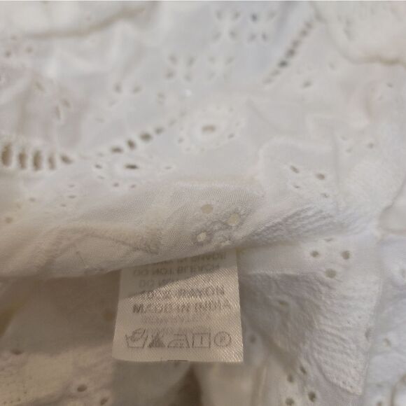 Melissa Odabash White Kaftan Cotton Wrap Robe Coverup One Size - Picture 7 of 7